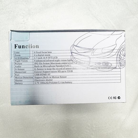 NEW G314 HD 1080P Advanced Portable Dash Cam 2.7" LCD and Night Vision - Picture 7 of 8